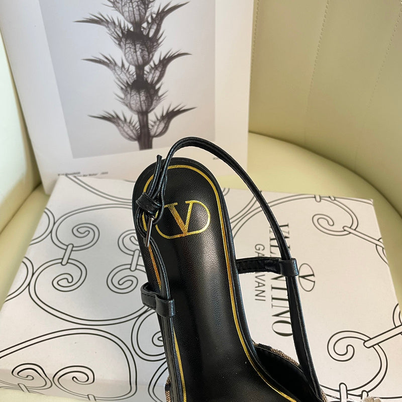 MJVS5 Leather Women 4/6/8/10CM Heel shoes 35-41 With box