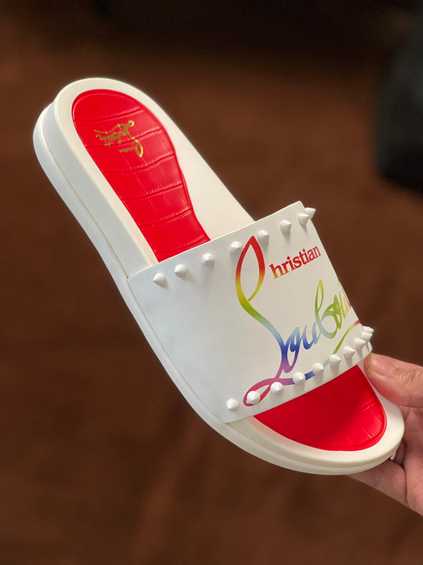 HJCL1 Leather Slipper Size 38-45 Shoes with box