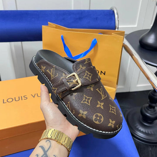 MLS9 Leather slippers Women shoes 35-40 With box