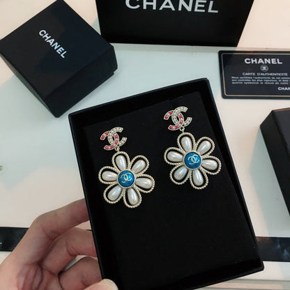 CHE141 Women's Fashion Flower Stud Earrings  Jewelry