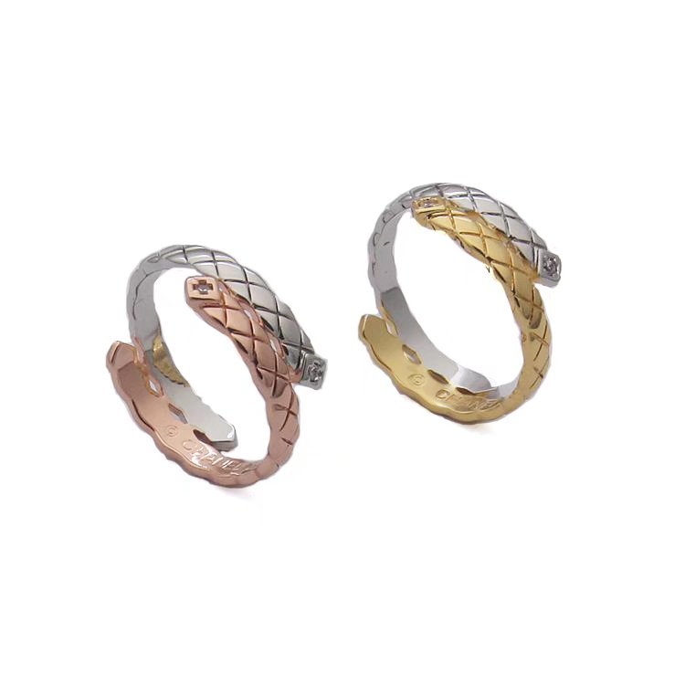 CJ02   Double color ring jewelry for lovers