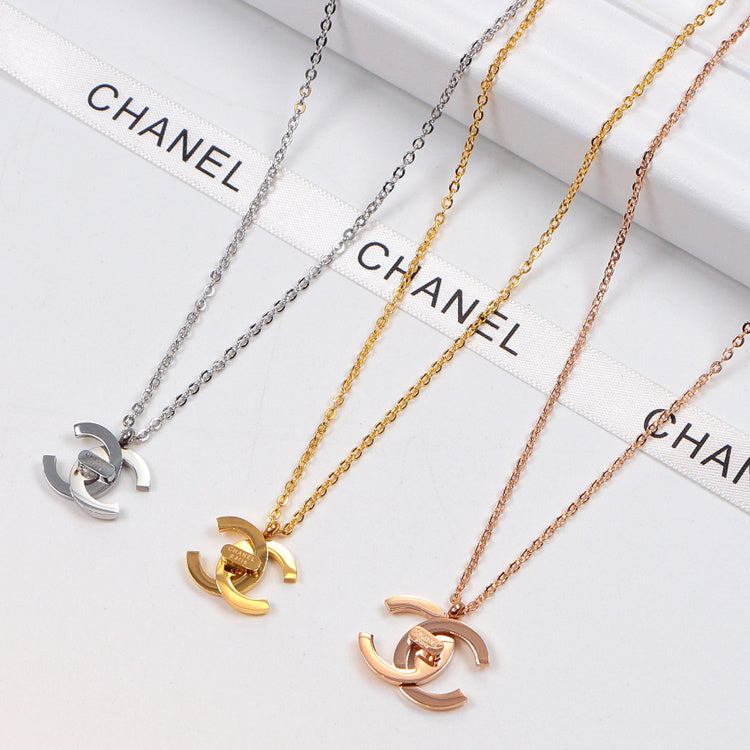 CHN47 Necklace 316L steel plating gold Jewelry