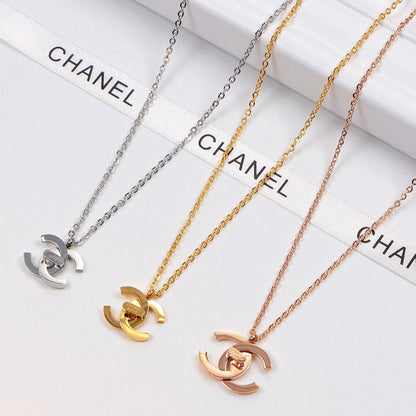 CHN47 Necklace 316L steel plating gold Jewelry