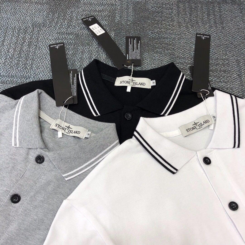 STC24 New men's polo shirt summer short sleeved top Clothing