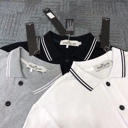 STC24 New men's polo shirt summer short sleeved top Clothing