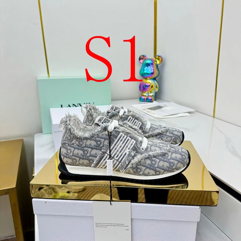 BDS10 Leather Shoes Women 35-41 Shoes with box