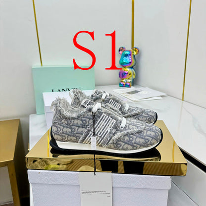 BDS10 Leather Shoes Women 35-41 Shoes with box