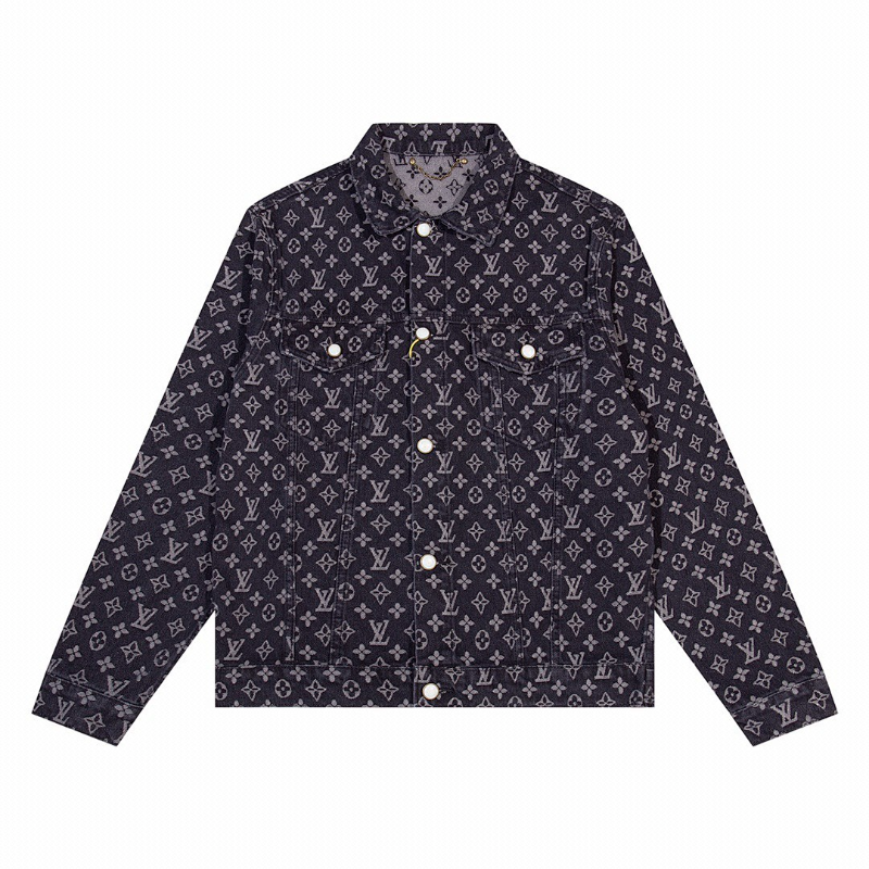 LVC041 New men's and women's high-quality denim jackets with loose fit clothing
