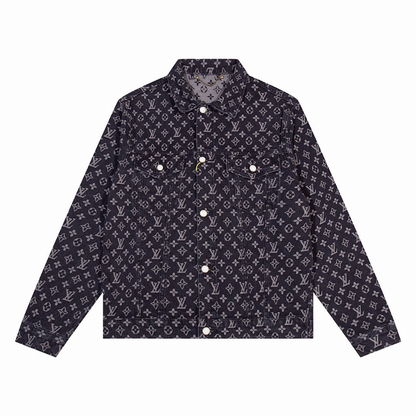 LVC041 New men's and women's high-quality denim jackets with loose fit clothing