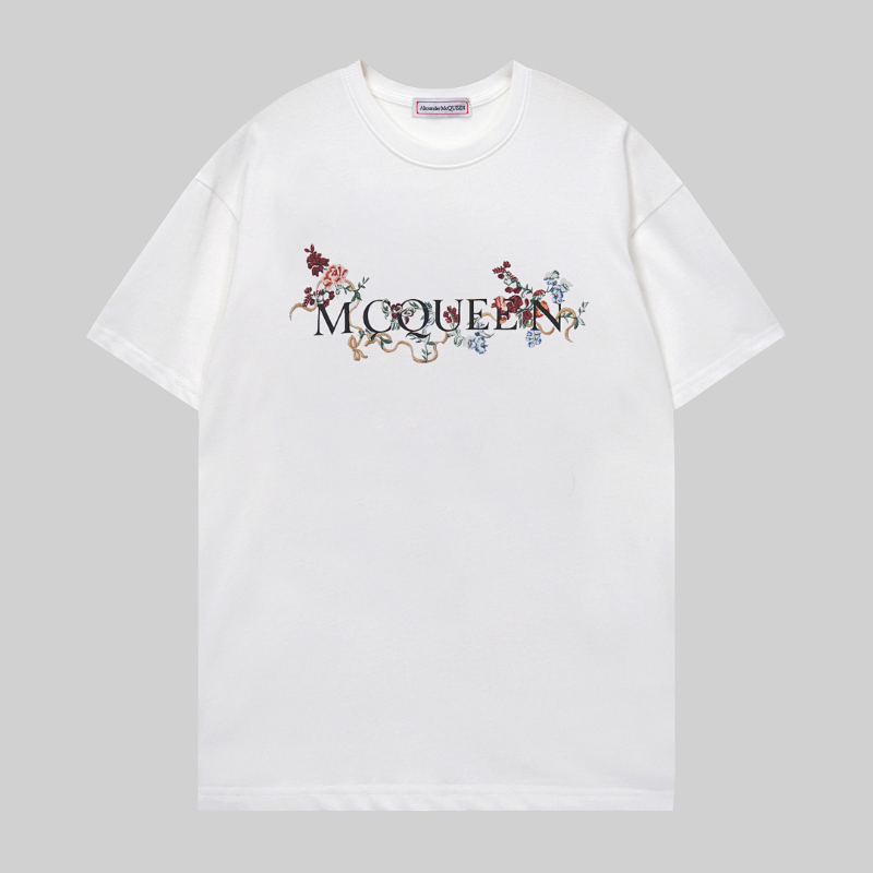 MQC7 New men's and women's summer pure cotton top T-shirt clothing