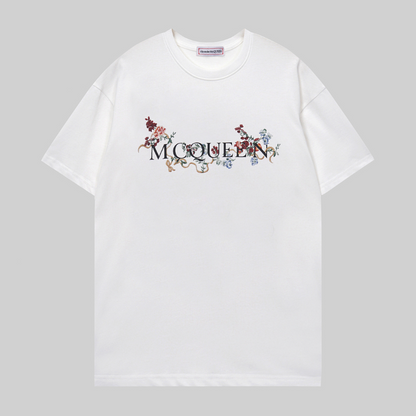 MQC7 New men's and women's summer pure cotton top T-shirt clothing