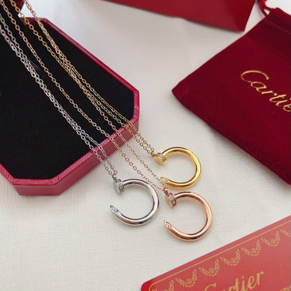 X676  Titanium steel nail necklace jewelry