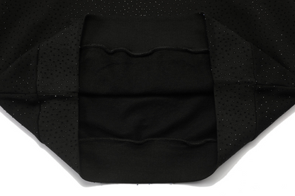 SPC13 New men's and women's autumn and winter pure cotton looped fabric zipper jacket hoodie, full body hot diamond style clothing