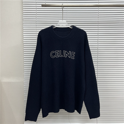 CEC4  Autumn and winter new high-quality men's and women's fashion brand new sweater jacquard letter clothing