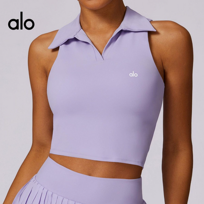 PALC20  Women's yoga suit set badminton tennis sports top pleated skirt nude T-shirt clothing