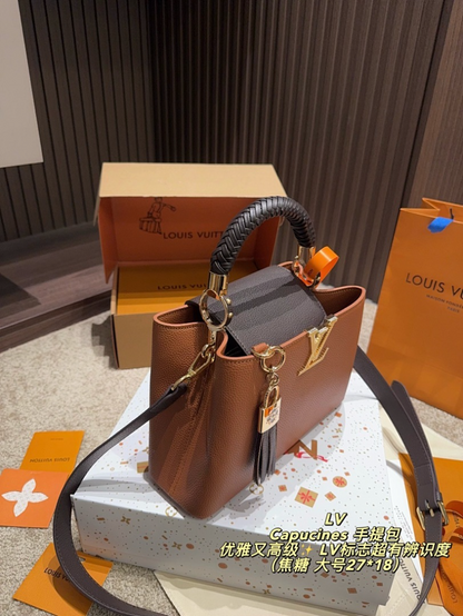 MLP011   Women's new fashionable high-end 27 * 18/20 * 14cm handbag