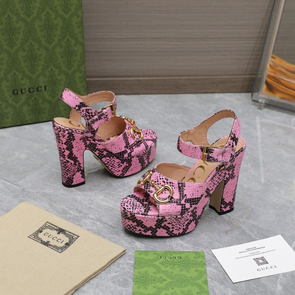 JHGS15 Slipper 12CM Heel Size 35-42 Lether Shoes with box