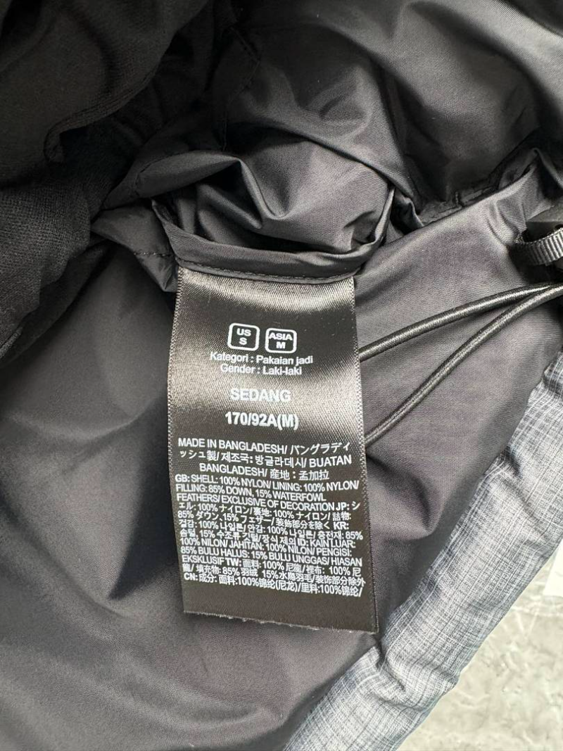 105933  Men's and women's classic down jacket from the north clother