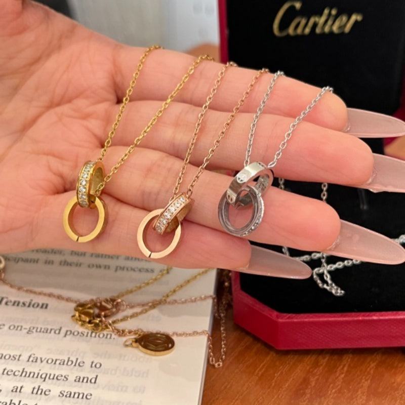 X714  Women's Titanium Steel Necklace Jewelry