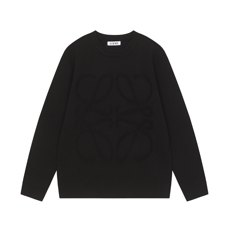 LOC41 Autumn and winter new high-quality men's and women's fashion brand new sweater jacquard letter clothing