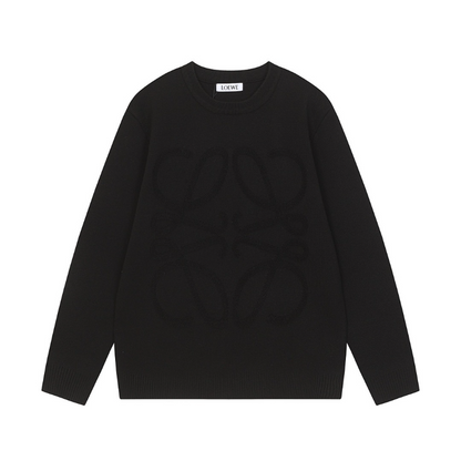 LOC41 Autumn and winter new high-quality men's and women's fashion brand new sweater jacquard letter clothing