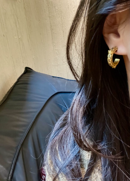 A1206  Women's Titanium Steel Earnail Jewelry