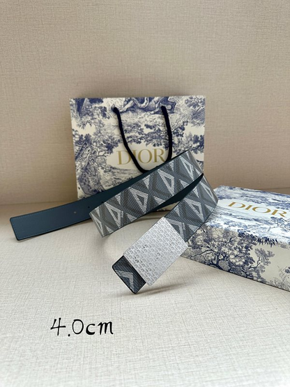 DBL4 Real leather 4.0CM 95-125CM Belt with all packing