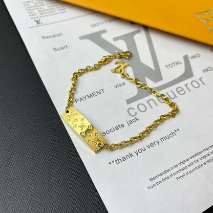 L168  Men's and women's titanium steel bracelet jewelry