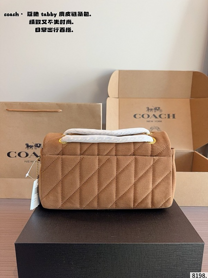 ACP58 Leather denim fabric Bag 26-8-16CM Shoulder bags with box