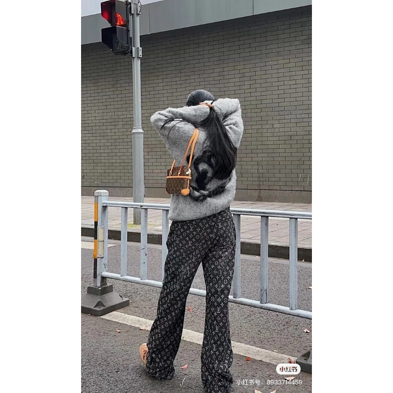 LVC040 New men's and women's high-quality jeans loose fit clothing