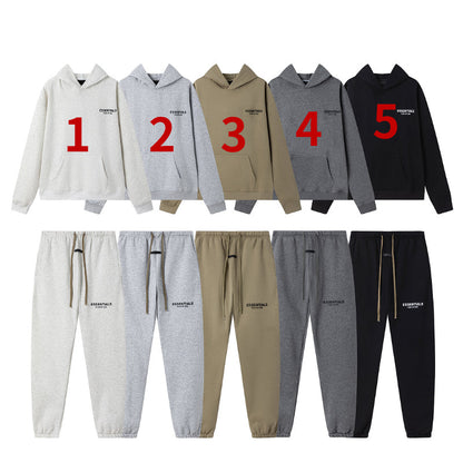 FGC16 Men's and women's spring and autumn sports suit hooded sweatshirt+sports pants clothes