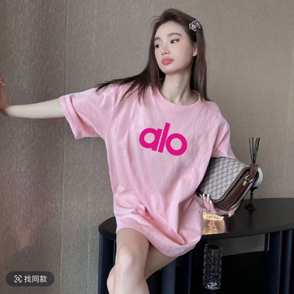 PALC14  Couple's summer versatile simple letter short sleeved Hong Kong fashion brand T-shirt clothing
