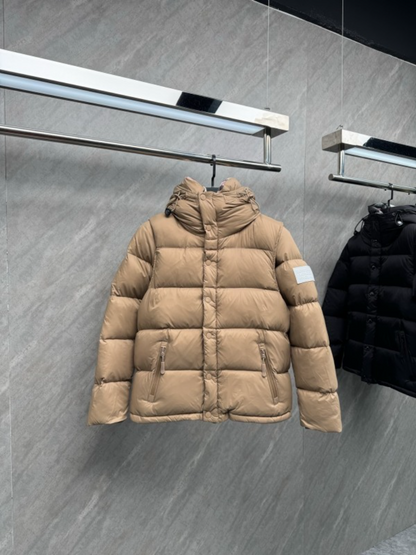 109765   New striped hooded sleeveless down jacket Top quliaty 1:1 clother