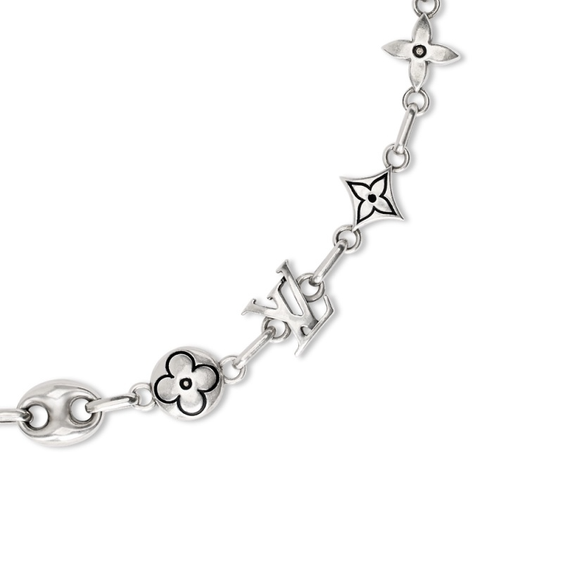 X716   Men's and women's titanium steel bracelet and necklace set jewelry