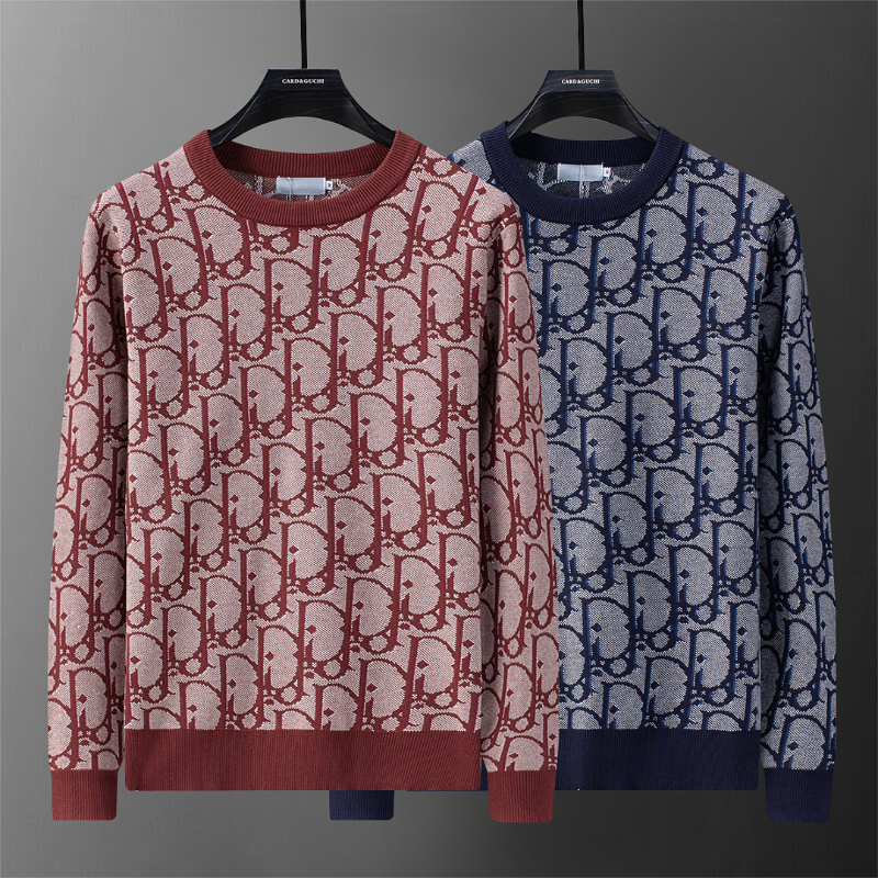 DIC201  New men's autumn and winter round neck sweater pullover sweater wool sweater clothing