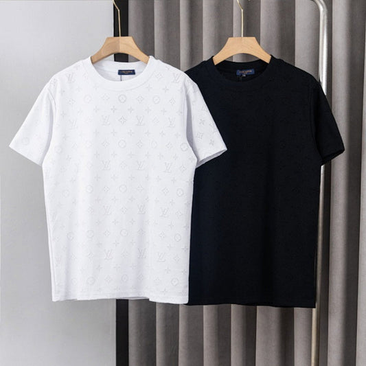 LVC048 New men's and women's summer pure cotton top T-shirt clothing