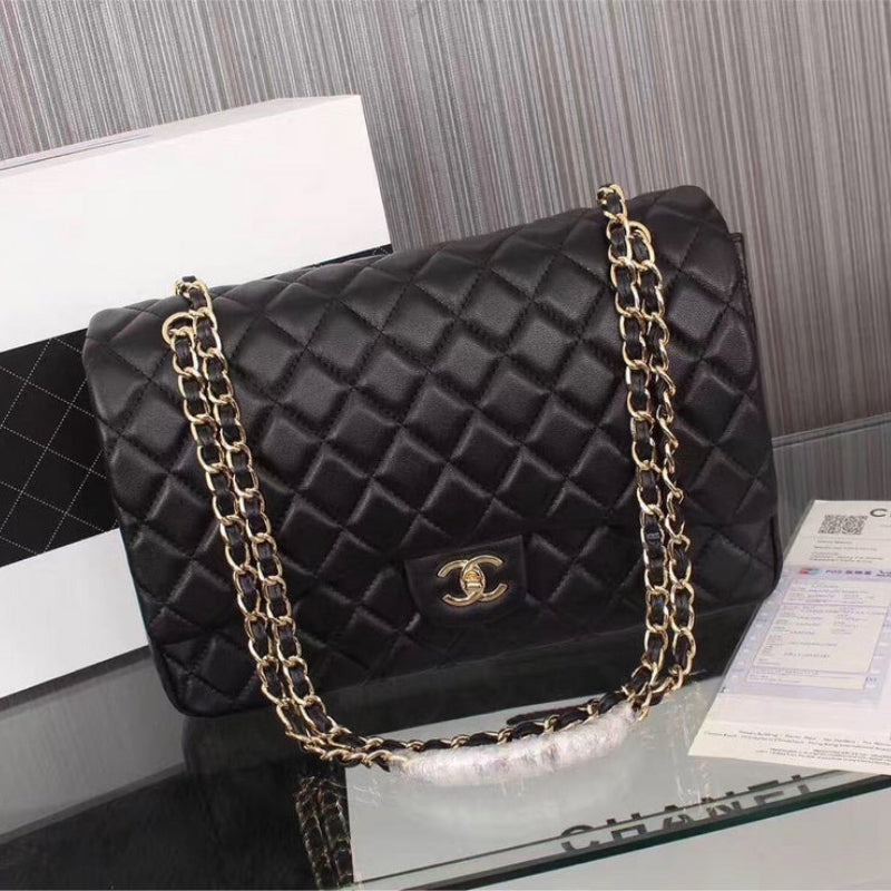 CHP100 fashion leather bag for women gift CC big size 30X20X10cm