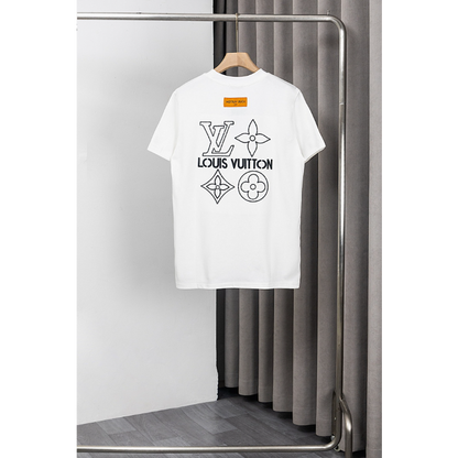 LVC49 New men's and women's summer pure cotton top T-shirt clothing