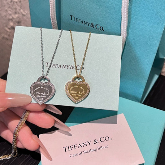 X735  Women's new fashionable titanium steel necklace jewelry