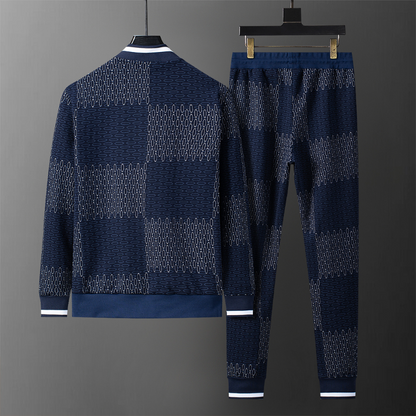 LVC301 New men's autumn and winter long sleeved suit top+pants clothing