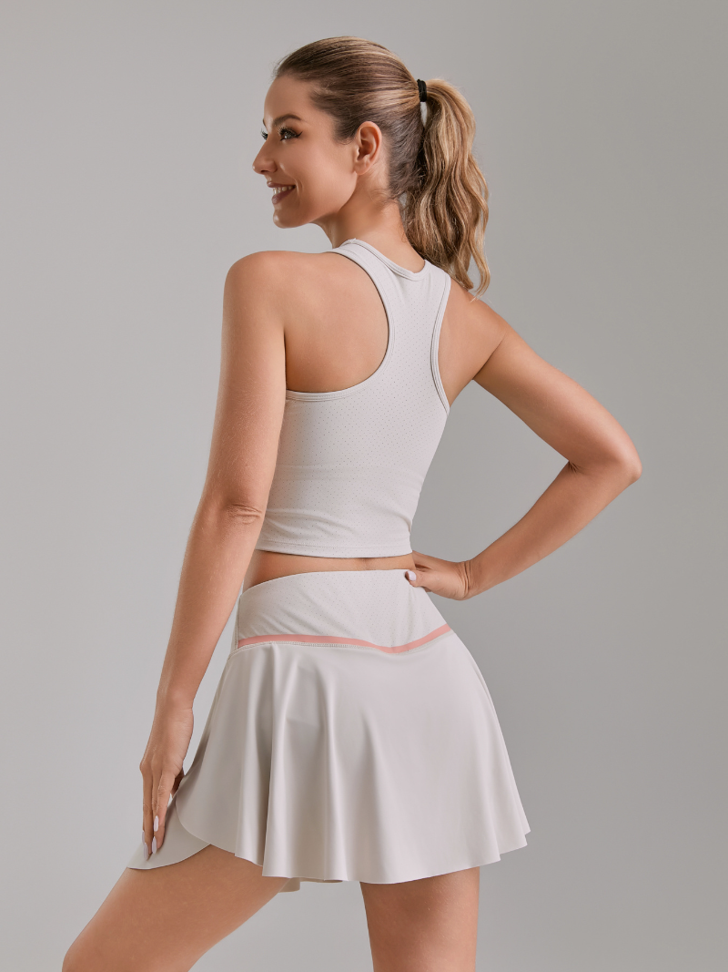 zalo5112   Women's midi skirt, casual vest, small camisole, short yoga suit clothing