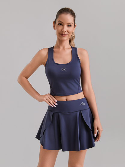 zalo5112   Women's midi skirt, casual vest, small camisole, short yoga suit clothing