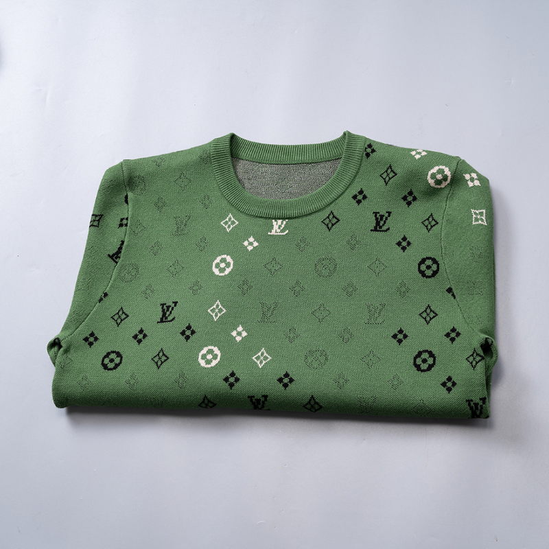 LVC402  New men's autumn and winter round neck sweater pullover sweater wool sweater clothing