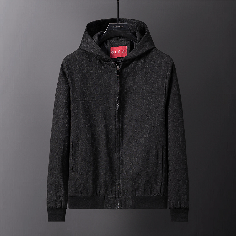 GUC103 New men's spring and autumn windbreaker hooded jacket clothing