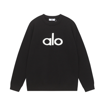 ALOC1 New autumn and winter men's and women's trendy brand new sweater jacquard letter clothing