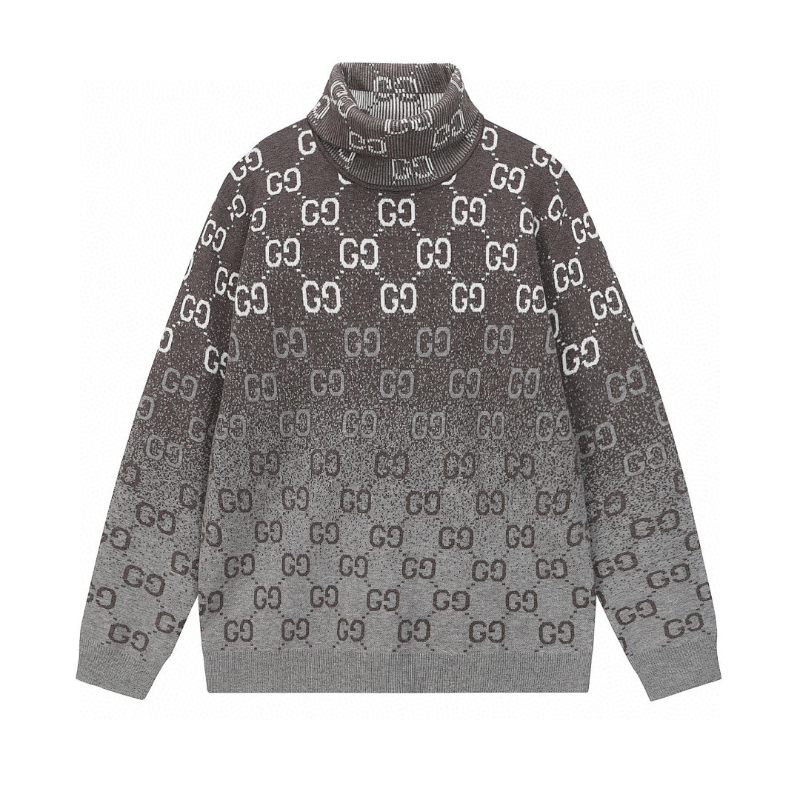 GUC4 Autumn and Winter New Men's and Women's Fashion New High Collar Sweater Wool Knitted Sweater Clothing