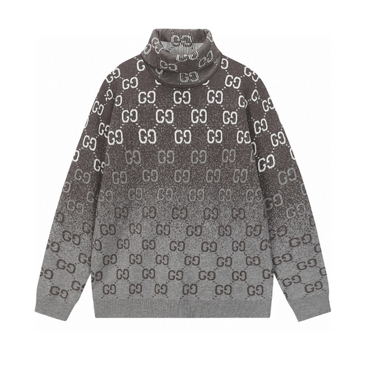 GUC4 Autumn and Winter New Men's and Women's Fashion New High Collar Sweater Wool Knitted Sweater Clothing