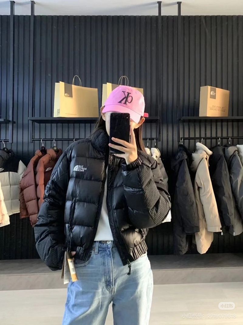 106175  Women's North Short Splicing Down Jacket Clothes