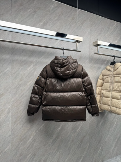 110206  New embroidered hooded down jacket clothing