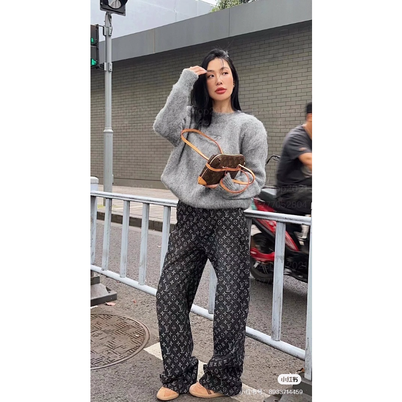 LVC040 New men's and women's high-quality jeans loose fit clothing